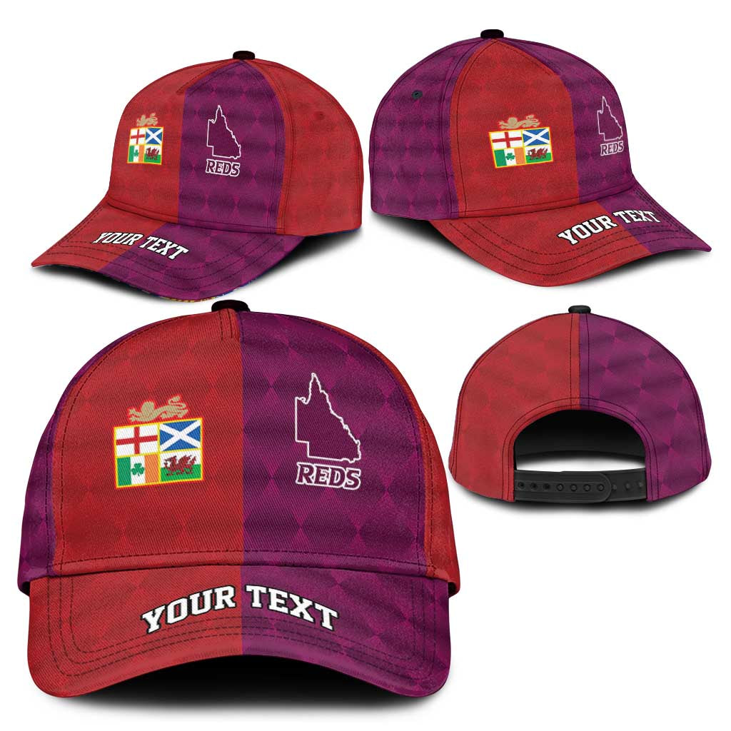 Personalised British Lions Australia Queensland Classic Cap Sporty Style LT9