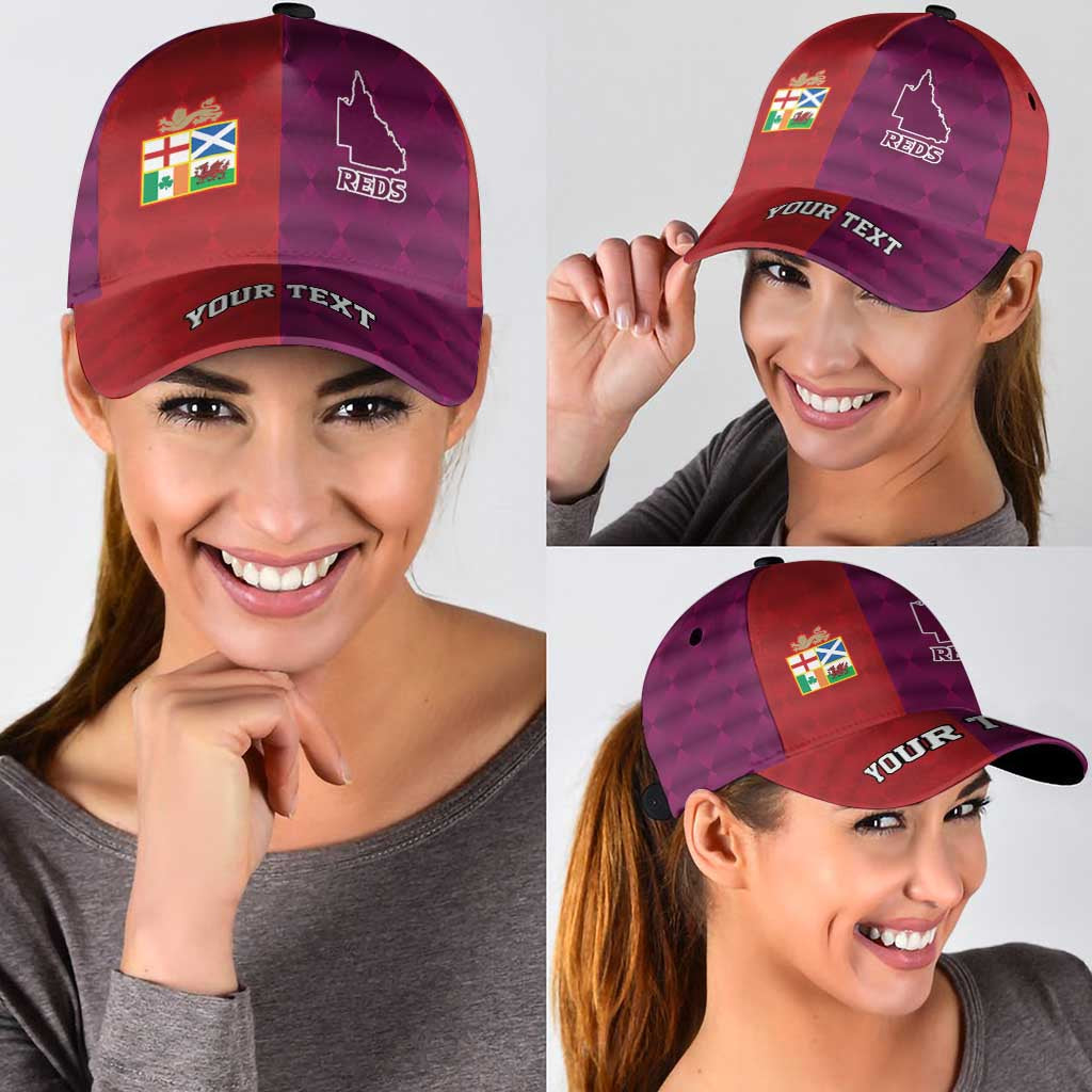 Personalised British Lions Australia Queensland Classic Cap Sporty Style LT9