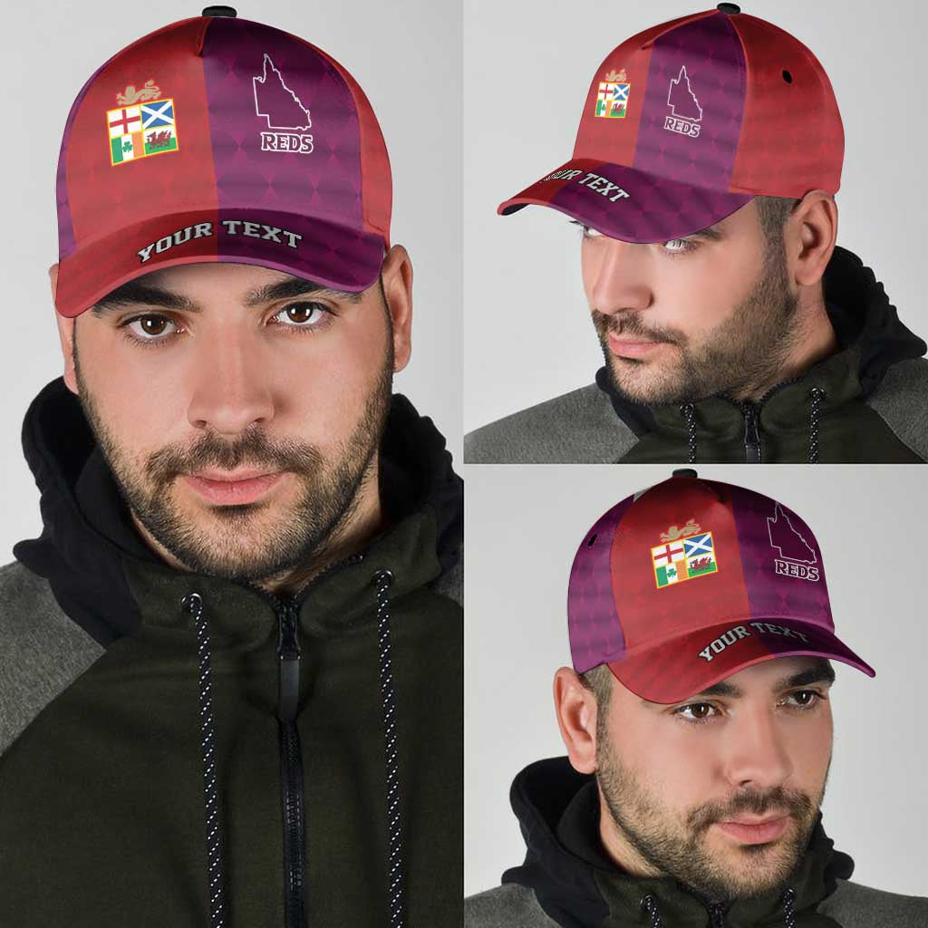 Personalised British Lions Australia Queensland Classic Cap Sporty Style LT9