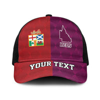 Personalised British Lions Australia Queensland Mesh Trucker Cap Sporty Style - Wonder Print Shop