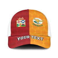 Personalised British Lions Australia Wallabies Baseball Net Cap Sporty Style - Wonder Print Shop