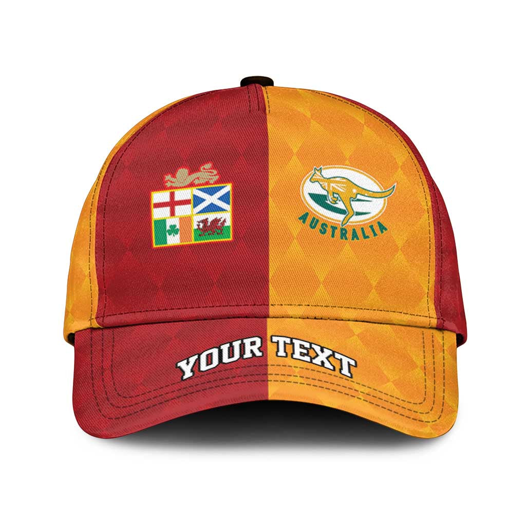 Personalised British Lions Australia Wallabies Classic Cap Sporty Style LT09