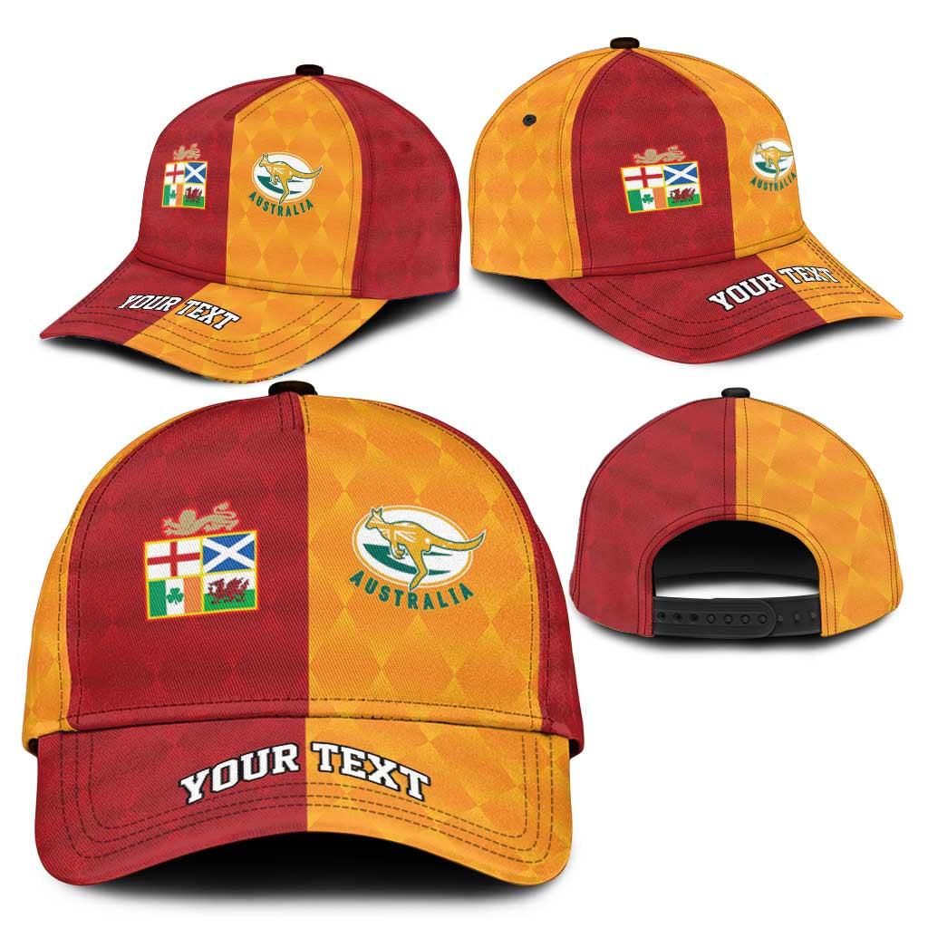 Personalised British Lions Australia Wallabies Classic Cap Sporty Style LT9