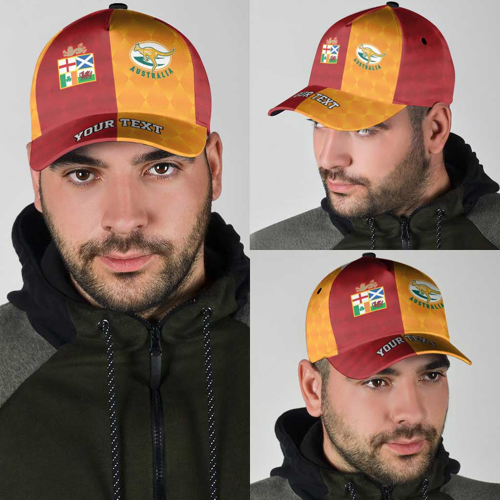 Personalised British Lions Australia Wallabies Classic Cap Sporty Style LT9