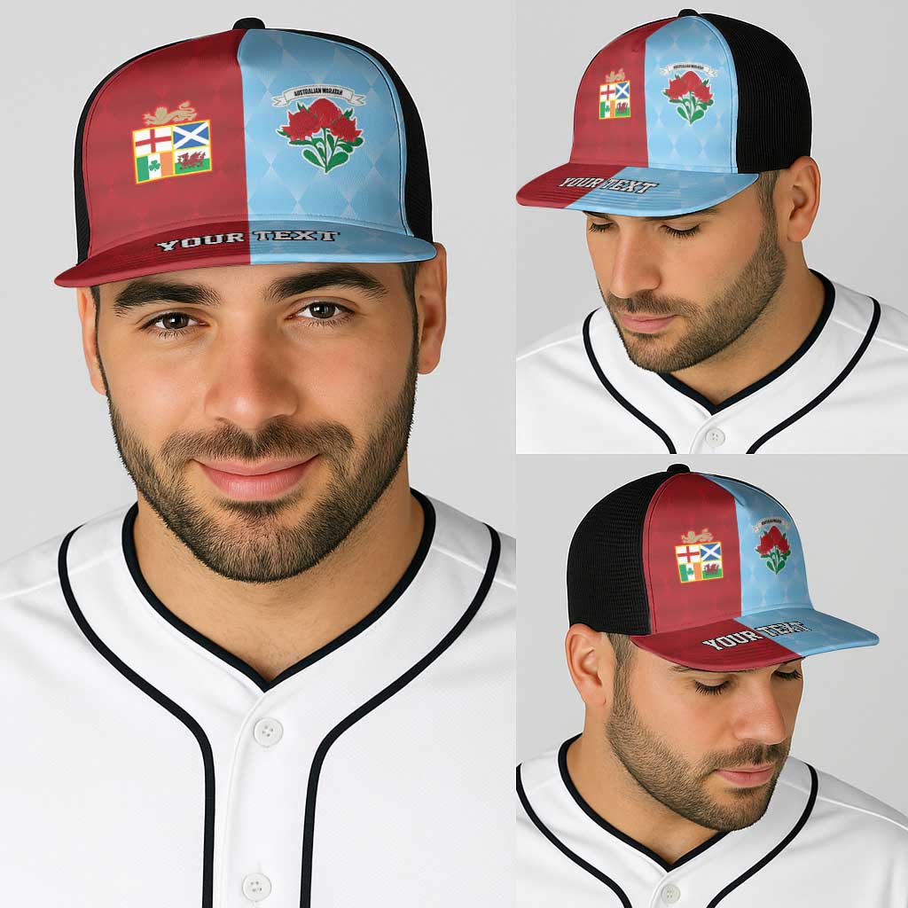 Personalised British Lions Australia Waratahs Baseball Net Cap Sporty Style - Wonder Print Shop