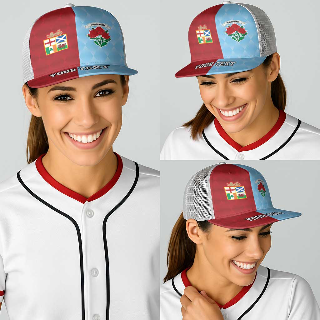 Personalised British Lions Australia Waratahs Baseball Net Cap Sporty Style - Wonder Print Shop