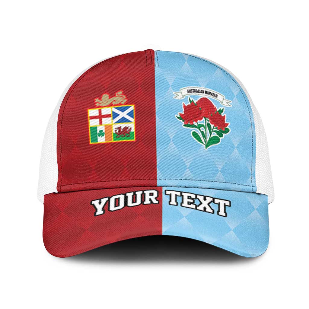 Personalised British Lions Australia Waratahs Mesh Trucker Cap Sporty Style - Wonder Print Shop
