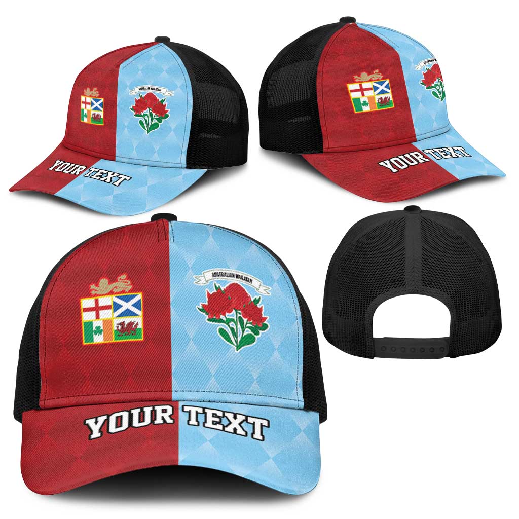 Personalised British Lions Australia Waratahs Mesh Trucker Cap Sporty Style - Wonder Print Shop