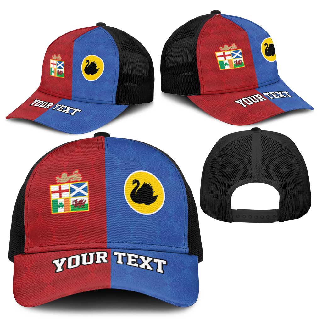 Personalised British Lions Australia Western Force Baseball Net Cap Sporty Style - Wonder Print Shop
