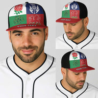 Personalised British Lions Baseball Net Cap Combination of England Irish Scottish Welsh - Wonder Print Shop