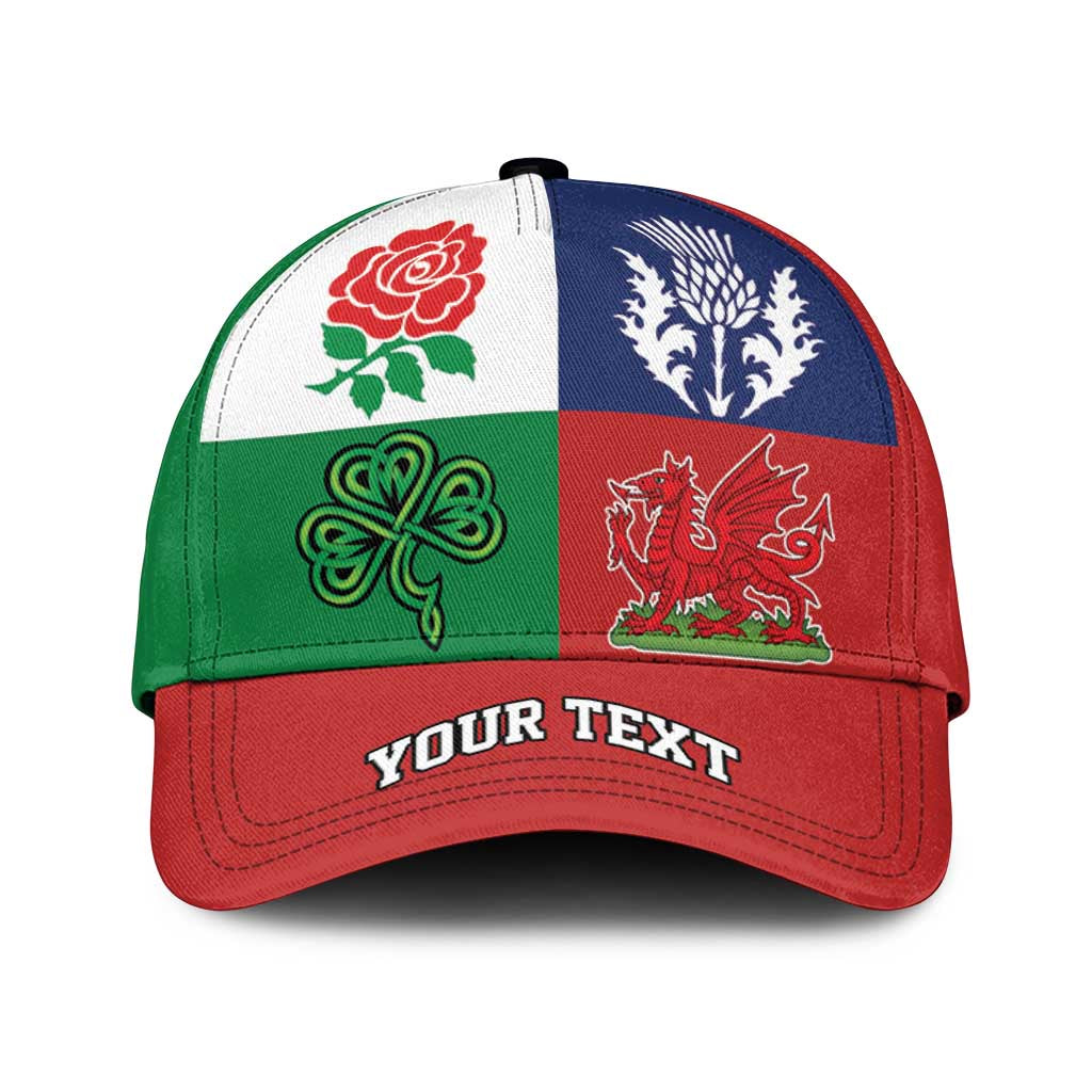 Personalised British Lions Classic Cap Combination of England Irish Scottish Welsh LT9