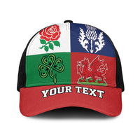 Personalised British Lions Mesh Trucker Cap Combination of England Irish Scottish Welsh - Wonder Print Shop