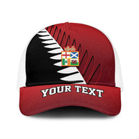 Personalised British Lions New Zealand Baseball Net Cap Half Black Fern - Wonder Print Shop