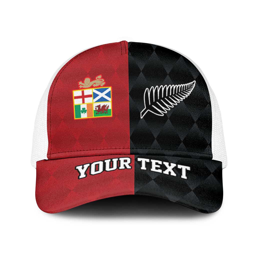 Personalised British Lions New Zealand Baseball Net Cap Sporty Style - Wonder Print Shop