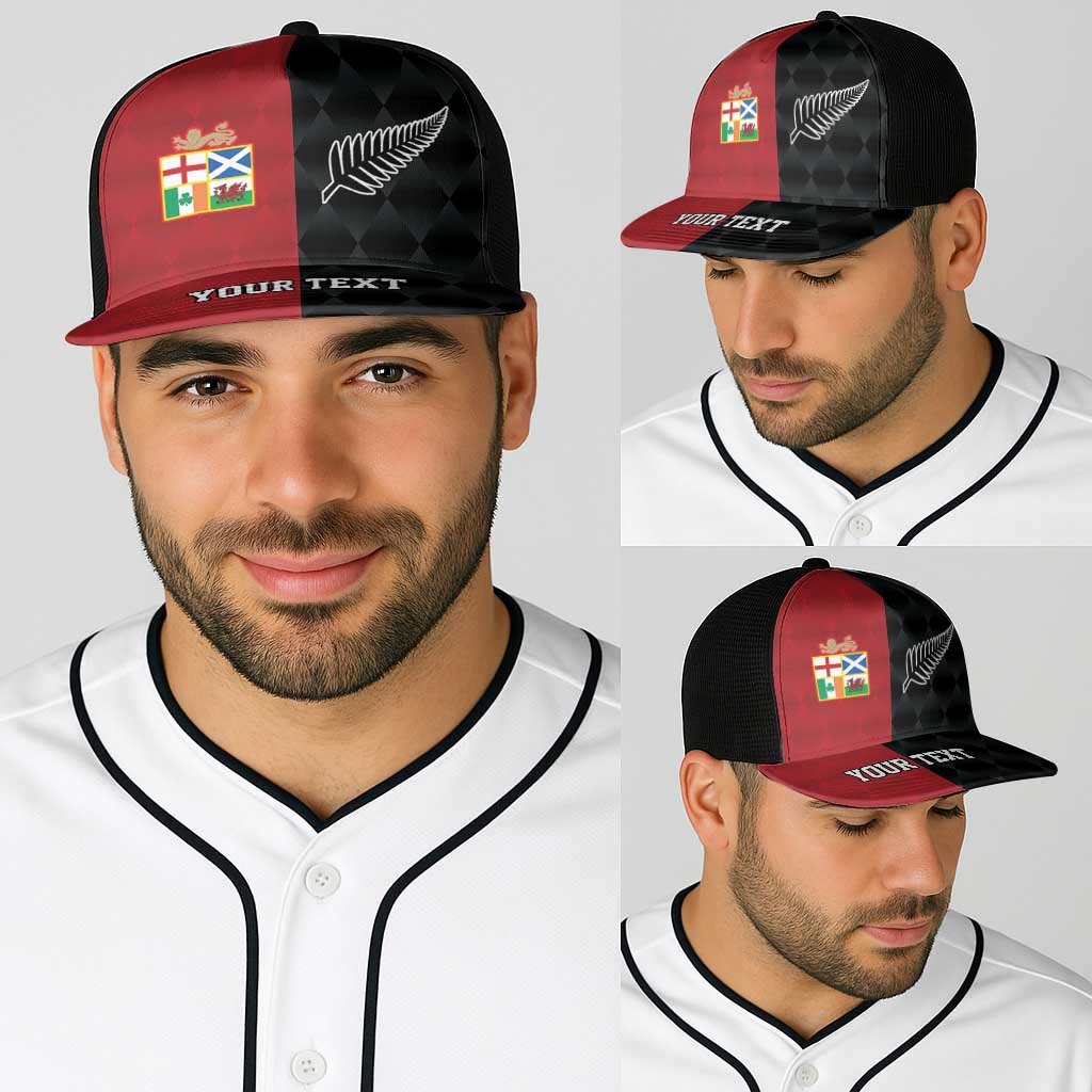 Personalised British Lions New Zealand Baseball Net Cap Sporty Style - Wonder Print Shop