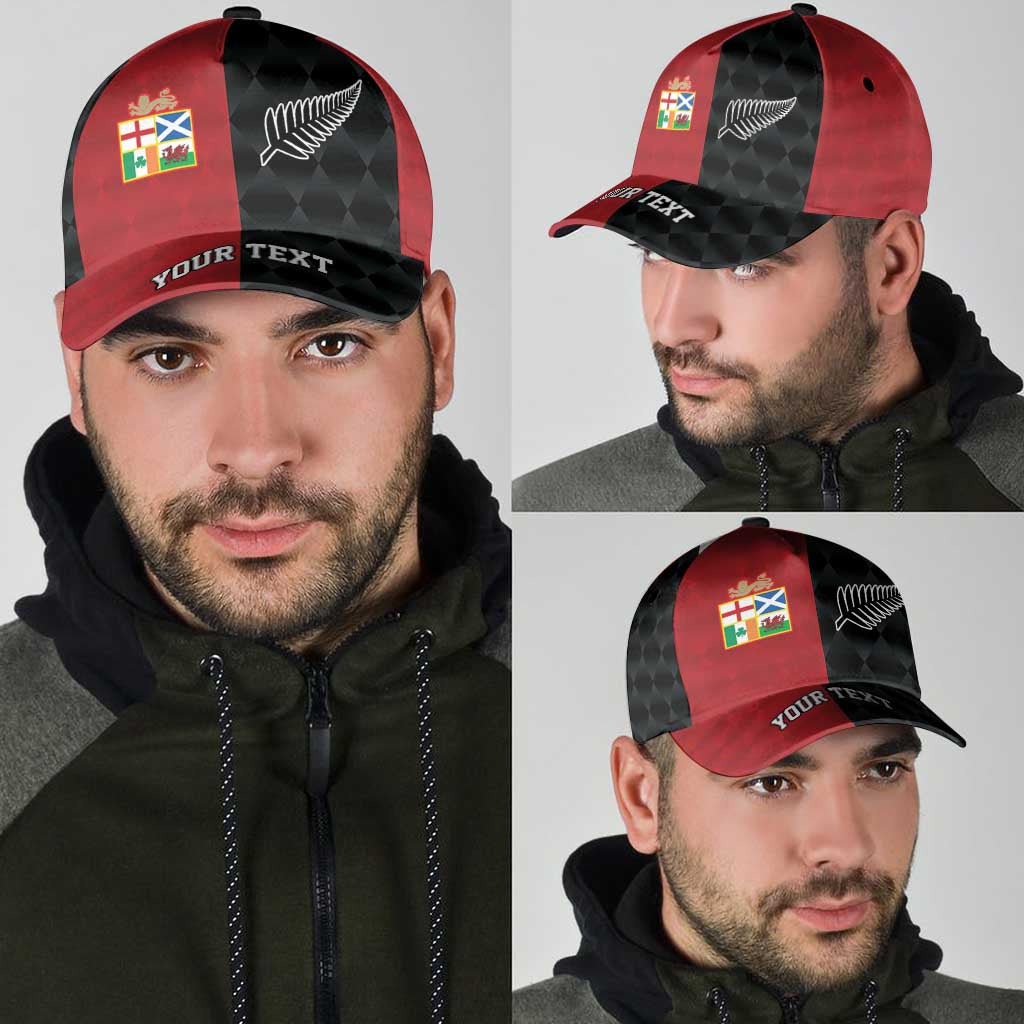 Personalised British Lions New Zealand Classic Cap Sporty Style LT9