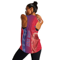 Personalized  Afro-Haiti Football Women Racerback Tank 2026 Grenadye Alaso Red Version - Wonder Print Shop