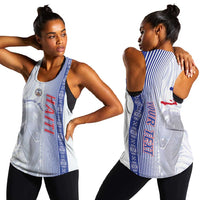 Personalized  Afro-Haiti Football Women Racerback Tank 2026 Grenadye Alaso White Version - Wonder Print Shop