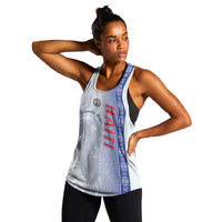 Personalized  Afro-Haiti Football Women Racerback Tank 2026 Grenadye Alaso White Version - Wonder Print Shop