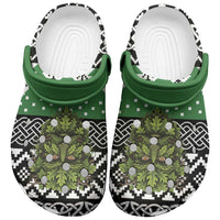 Anglesey Wales Christmas Clogs Shoes Green Man Celtic Knot - Wonder Print Shop