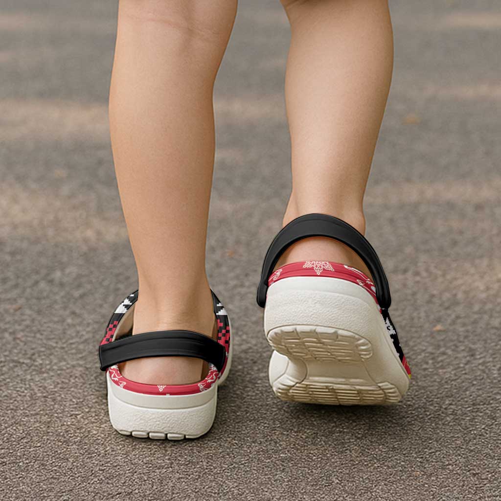 Anglesey Wales Christmas Clogs Shoes Mari Lwyd Celtic Knot Style - Wonder Print Shop