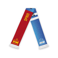 Personalized Argentina and Spain Football Mashup Soccer Scarf Final 2026