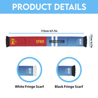 Personalized Argentina and Spain Football Mashup Soccer Scarf Final 2026