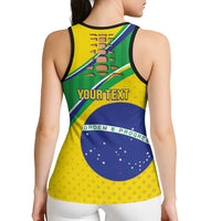 Personalized Brazil Football Hollow Tank Top Vamos Canarinho