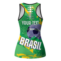 Personalized Brazil Football Hollow Tank Top Vamos Selecao Brushes Style
