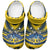 Brecknockshire Wales Clogs Shoes Welsh Celtic Bat And Swords Design - Wonder Print Shop