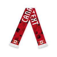 Personalized Canada Football Soccer Scarf Maple Leaves Geometric Style