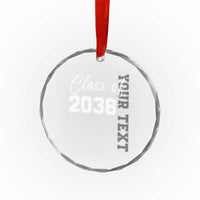 Personalized Class of 2038 Crystal Glass Ornament Custom Name Grow With Me Count Down Graduating TS10