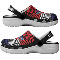Personalized Croatia Clogs Shoes DNA Flag Croatian Fingerprint Art