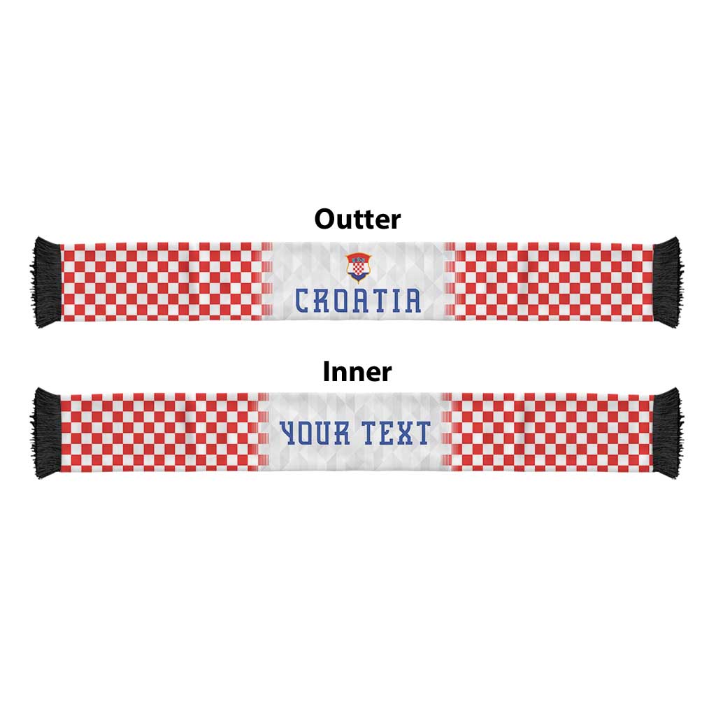 Personalized Croatia Football Soccer Scarf Vatreni Glory 2026