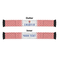 Personalized Croatia Football Soccer Scarf Vatreni Glory 2026