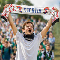 Personalized Croatia National Football Soccer Scarf Dynamic Red Heritage Checkerboard Pattern