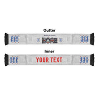 Personalized England National Football Soccer Scarf Football is Coming Home Typography Sporty Style