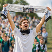Personalized England National Football Soccer Scarf Football is Coming Home Typography Sporty Style