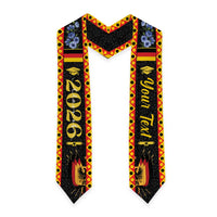Personalized Germany Graduation Stole Coat of Arms with Cornflower