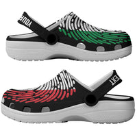 Personalized Italy Clogs Shoes DNA Flag Italian Fingerprint Art