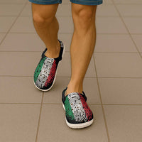 Personalized Italy Clogs Shoes DNA Flag Italian Fingerprint Art