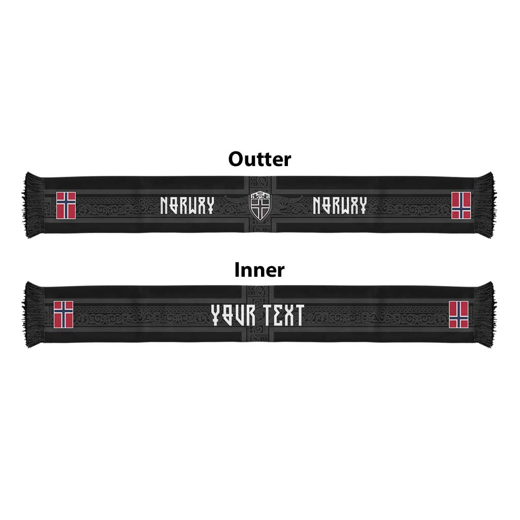 Personalized Norway Football Soccer Scarf Cross Nordic Knot Pattern