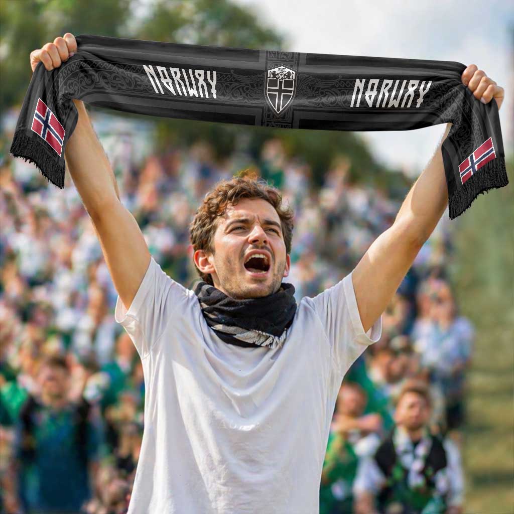 Personalized Norway Football Soccer Scarf Cross Nordic Knot Pattern