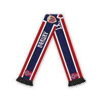 Personalized Norway Football Soccer Scarf Cross Nordic Knot Pattern National Flag Style