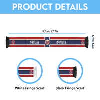 Personalized Norway Football Soccer Scarf Cross Nordic Knot Pattern National Flag Style