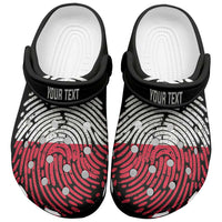 Personalized Poland Clogs Shoes DNA Flag Polish Fingerprint Art