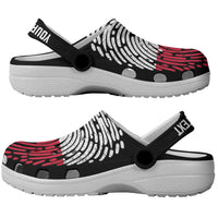 Personalized Poland Clogs Shoes DNA Flag Polish Fingerprint Art