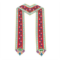 Personalized Poland Graduation Stole Polish Wycinanki Folk Eagle Pattern