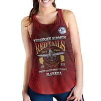 Personalized Red Tails Legacy Women Racerback Tank Tuskegee Airmen WWII Heroes - Wonder Print Shop