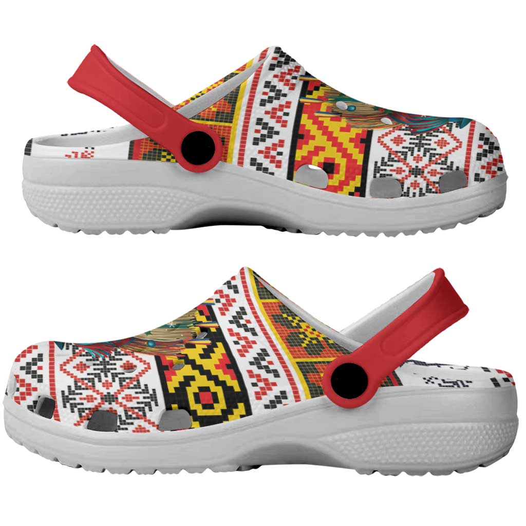 Romania Christmas Clogs Shoes Romanian Folk Mask - Wonder Print Shop